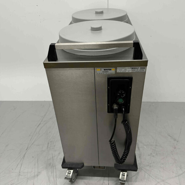 Acier inoxydable Chariot mobile pour plaques chauffantes Diamètre max. 31 cm 230V Horeca