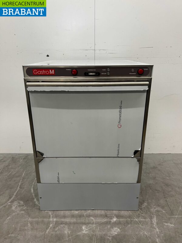 Lave-vaisselle Gastro M en acier inoxydable Lave-vaisselle avec pompe de vidange et distributeur de savon 400V Horeca