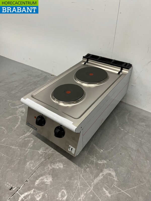 Plaque de cuisson électrique Mareno 2 feux en acier inoxydable 40 cm 400V Horeca – Image 6