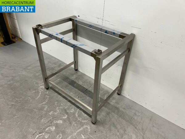 Socle en acier inoxydable pour four 83 x 59,5 x 86,5 cm Horeca – Image 3