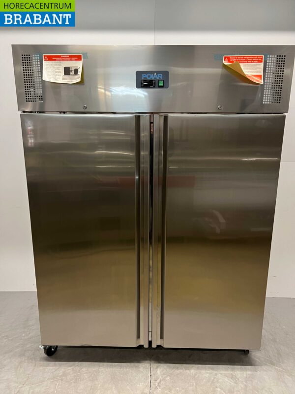 Acier inoxydable Polar U635 Double porte 2 portes Congélateur Congélateur 1400 litres 230V Horeca