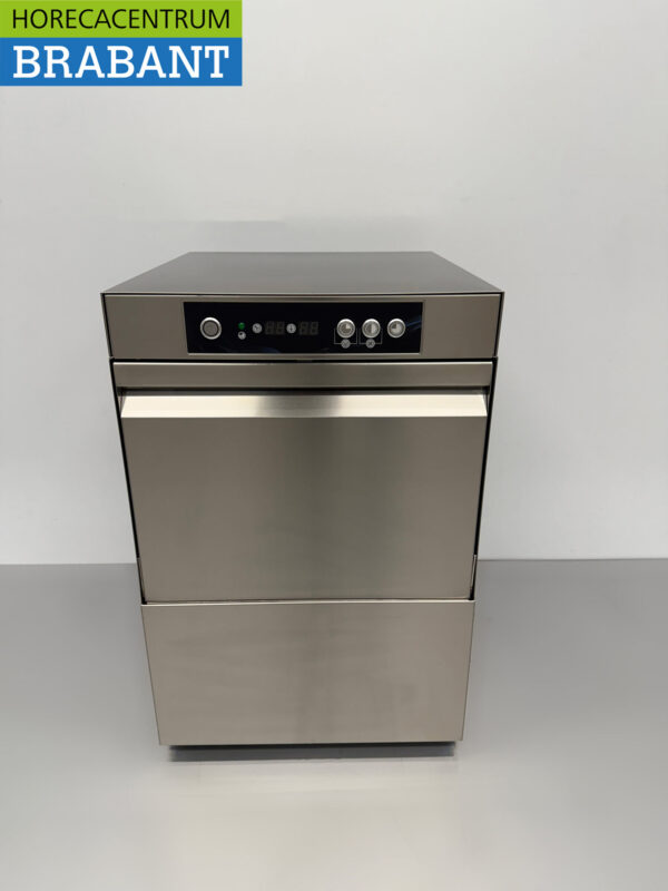 Lave-verre Asber Profi-line Plus en acier inoxydable Lave-verre avec adoucisseur d'eau et pompe de vidange 230V Horeca