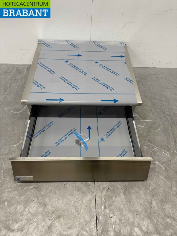 Inox Mareno Meuble de travail Meuble neutre avec tiroir 80 cm Horeca – Image 4