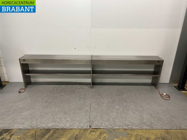 Pont chauffant en acier inoxydable Support chauffant 299 cm Horeca