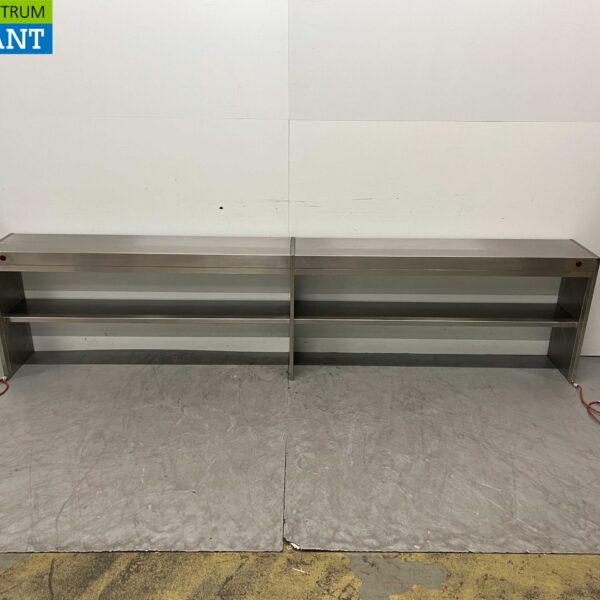 Pont chauffant en acier inoxydable Support chauffant 299 cm Horeca