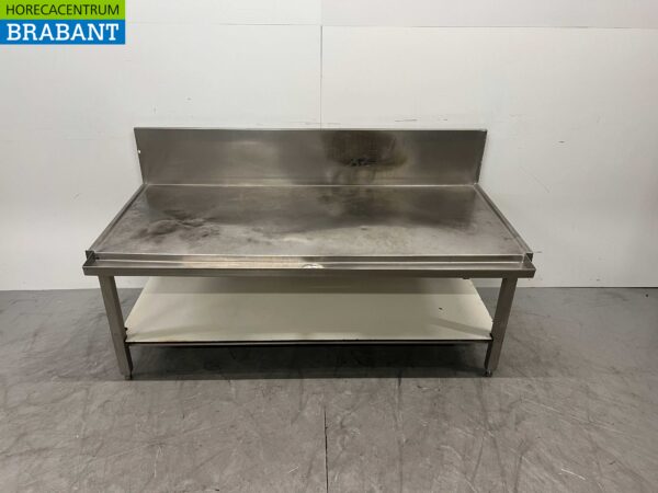 Table de travail en acier inoxydable Table Wok 160 x 80 x 60 cm Restauration