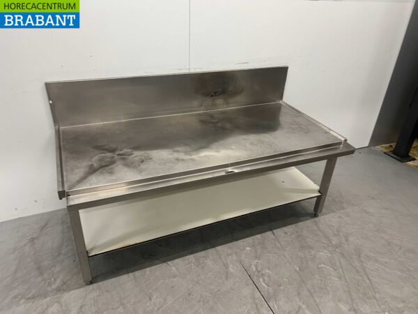 Table de travail en acier inoxydable Table Wok 160 x 80 x 60 cm Restauration – Image 2
