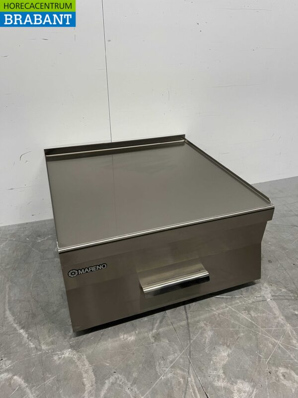 Meuble de travail Mareno en acier inoxydable Meuble neutre avec tiroir 60 cm Restauration – Image 2