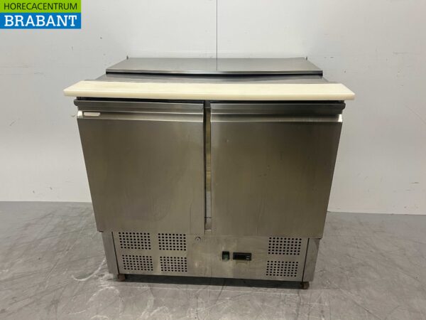 Acier inoxydable KBS Refrigerated Countertop Saladette 2 portes 90.5 cm 230V Horeca