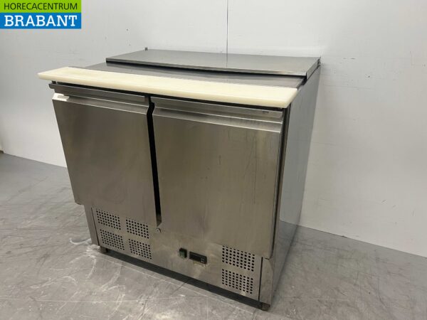 Acier inoxydable KBS Refrigerated Countertop Saladette 2 portes 90.5 cm 230V Horeca – Image 3