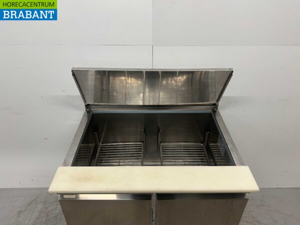 Acier inoxydable KBS Refrigerated Countertop Saladette 2 portes 90.5 cm 230V Horeca – Image 5