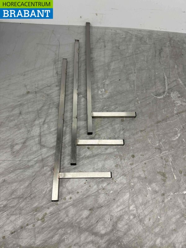 Acier inoxydable 3 supports Support mural 91 x 30,5 cm Horeca