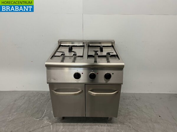 Friteuse double Combisteel en acier inoxydable 2 x 18 litres 400V Horeca