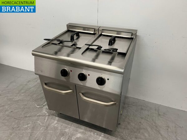 Friteuse double Combisteel en acier inoxydable 2 x 18 litres 400V Horeca – Image 3