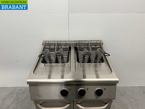 Friteuse double Combisteel en acier inoxydable 2 x 18 litres 400V Horeca – Image 5