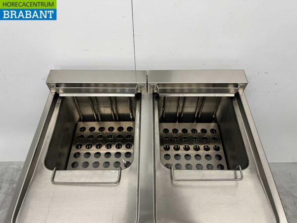 Friteuse double Combisteel en acier inoxydable 2 x 18 litres 400V Horeca – Image 6