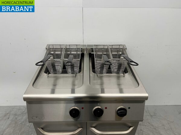 Friteuse double Combisteel en acier inoxydable 2 x 18 litres 400V Horeca – Image 4