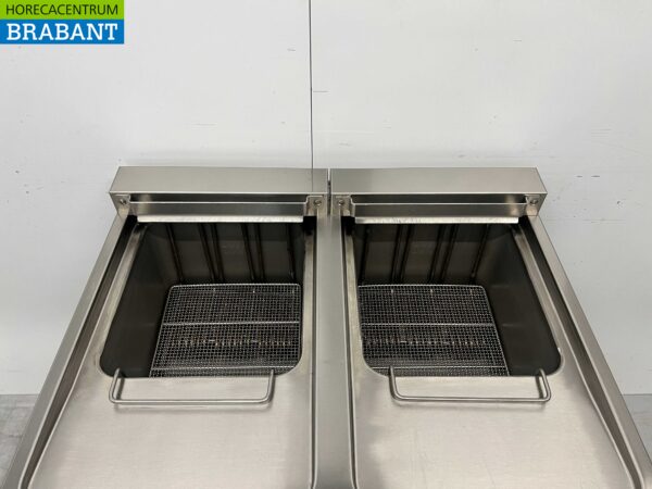 Friteuse double Combisteel en acier inoxydable 2 x 18 litres 400V Horeca – Image 5