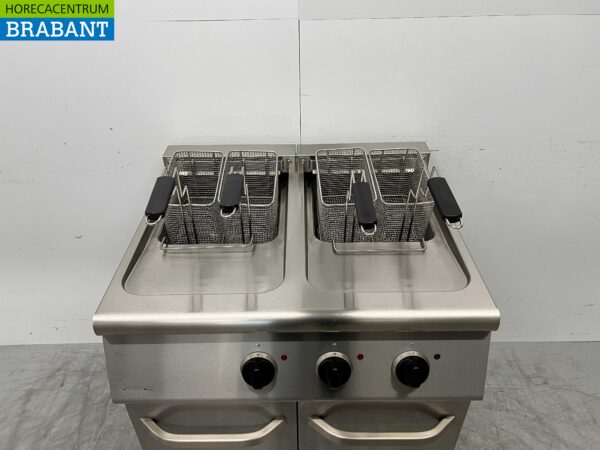 Friteuse double Combisteel en acier inoxydable 2 x 18 litres 400V Horeca – Image 4