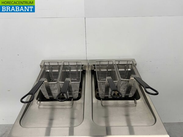 Friteuse double Combisteel en acier inoxydable 2 x 18 litres 400V Horeca – Image 4