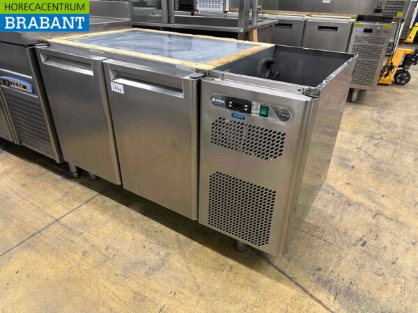 Etabli réfrigéré Afinox en acier inoxydable 2 portes 134 cm 230V Horeca – Image 2