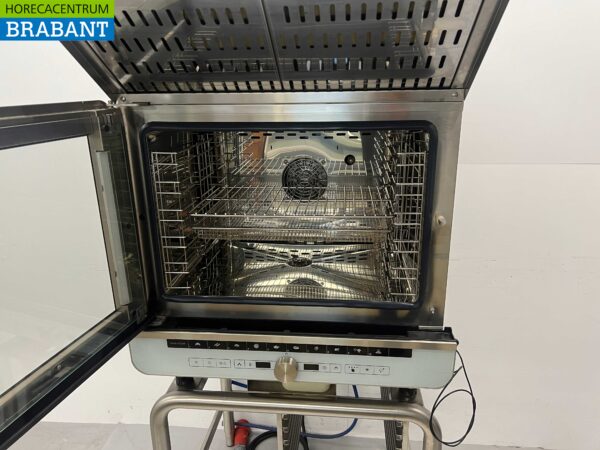 RVS Lainox ICEM051 Combisteamer Steamer 5 x 1/1 GN avec hotte aspirante et support 400V Horeca – Image 4