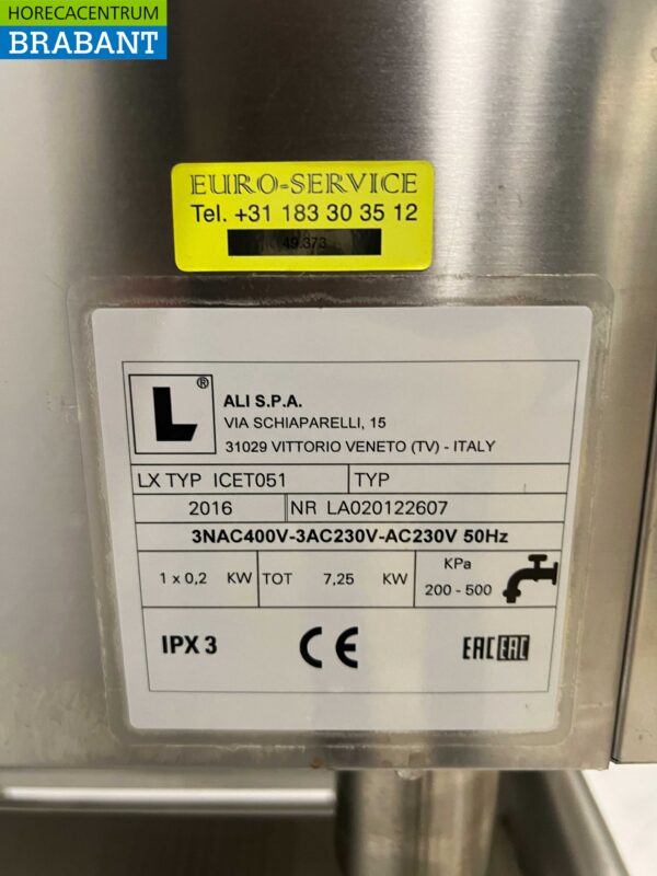 RVS Lainox ICEM051 Combisteamer Steamer 5 x 1/1 GN avec hotte aspirante et support 400V Horeca – Image 6