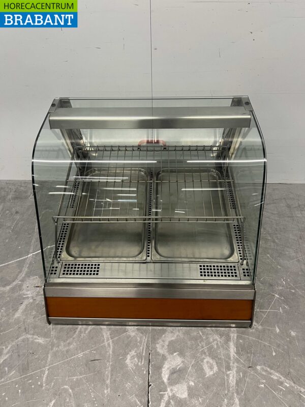 Vitrine chauffante en acier inoxydable Vitrine chauffante 73 cm 230V Horeca