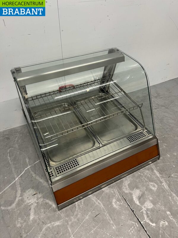 Vitrine chauffante en acier inoxydable Vitrine chauffante 73 cm 230V Horeca – Image 2