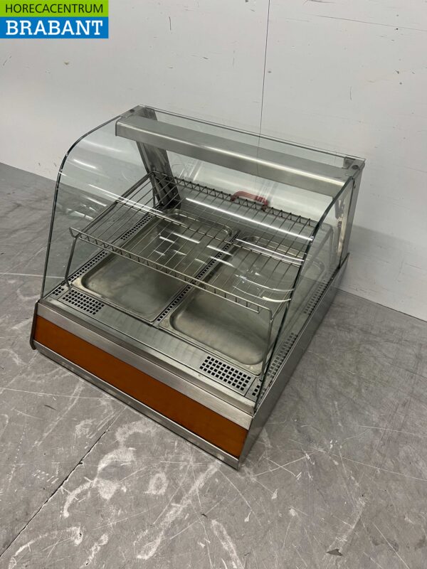 Vitrine chauffante en acier inoxydable Vitrine chauffante 73 cm 230V Horeca – Image 3