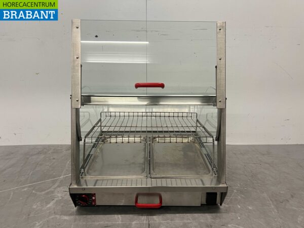 Vitrine chauffante en acier inoxydable Vitrine chauffante 73 cm 230V Horeca – Image 5