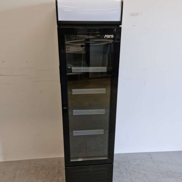 Saro Réfrigérateur à porte vitrée Réfrigérateur à boissons Étroit 107 litres 230V Horeca