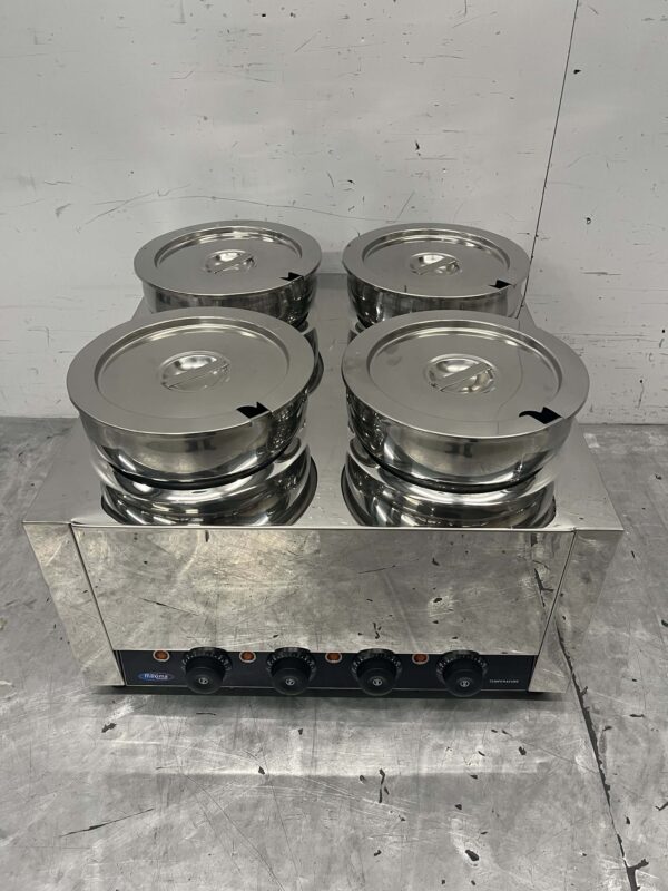 Hot Pot bain marie en acier inoxydable 4 x 5 litres 230V Horeca