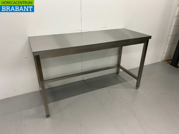 Table de travail en acier inoxydable Premium-line 150 x 60 x 85 cm Restauration – Image 2