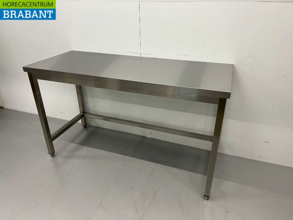 Table de travail en acier inoxydable Premium-line 150 x 60 x 85 cm Restauration – Image 3
