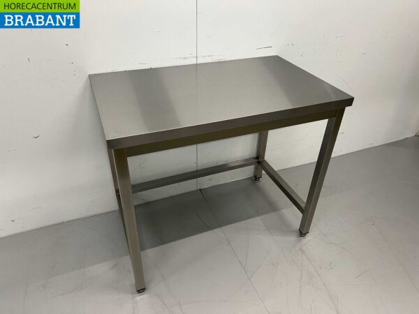 Table de travail en acier inoxydable Premium-line 100 x 60 x 85 cm Restauration – Image 2