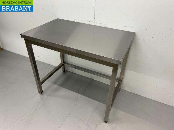 Table de travail en acier inoxydable Premium-line 100 x 60 x 85 cm Restauration – Image 3