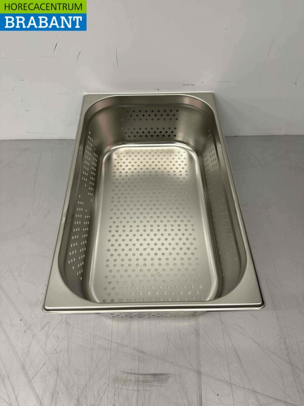 Bac gastronorme perforé en acier inoxydable GN Tray 1/1 Profondeur 150 mm Horeca – Image 2