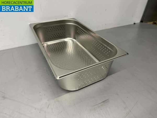 Bac gastronorme perforé en acier inoxydable GN Tray 1/1 Profondeur 150 mm Horeca – Image 3