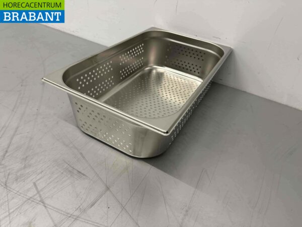 Bac gastronorme perforé en acier inoxydable GN Tray 1/1 Profondeur 150 mm Horeca – Image 4