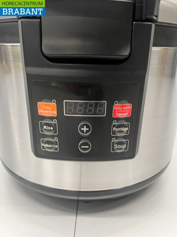 Cuiseur de riz en acier inoxydable Réchauffeur de riz Affichage numérique 19 litres 230V Horeca – Image 4