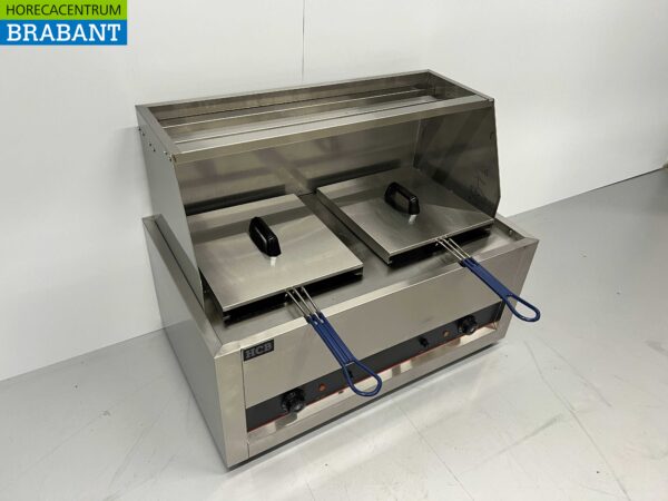 Friteuse double en acier inoxydable 2 x 13 litres 230V Horeca – Image 3