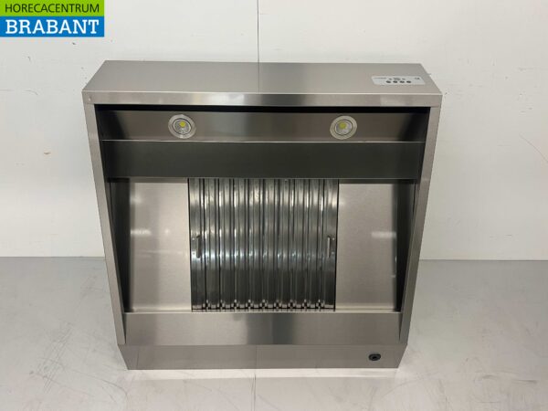 Hotte aspirante en acier inoxydable Premium-line Moteur 1500 kuub Modèle incliné 100 cm 230V Horeca