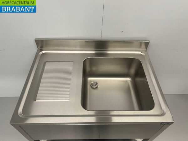 Evier en acier inoxydable Evier Modèle soudé Premium-line 100 cm Horeca – Image 4