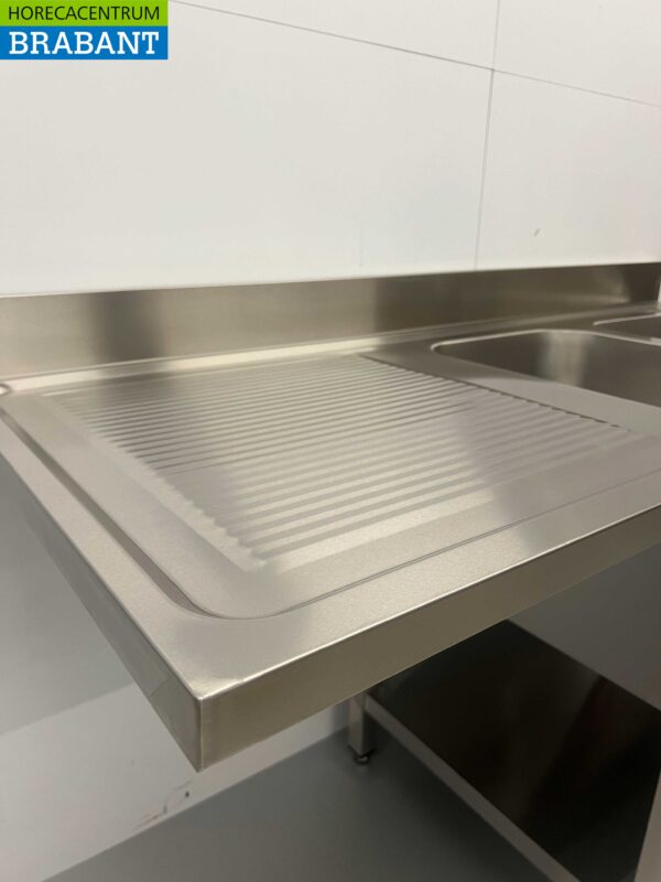Évier en acier inoxydable double évier Premium-line 160 cm Horeca – Image 6