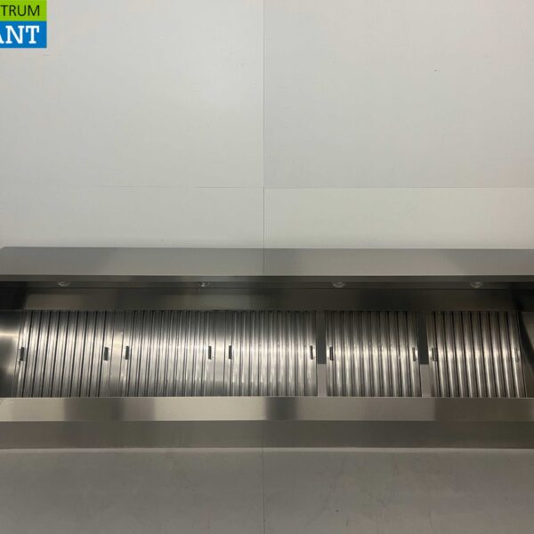 Hotte aspirante en acier inoxydable Premium-line Moteur 2500 kuub Box Box model 300 cm 230V Horeca