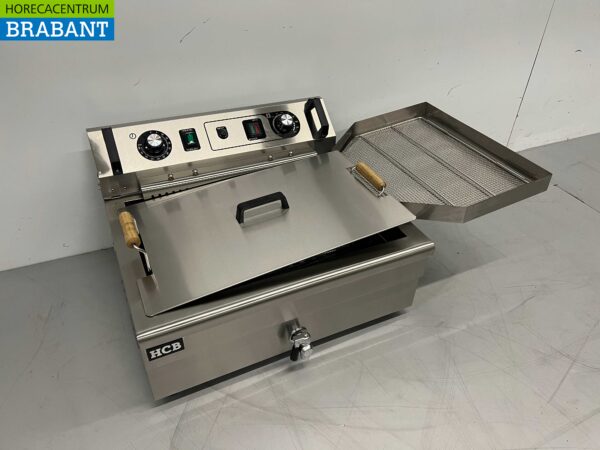 Acier inoxydable Friteuse de poisson Friteuse Oilball Friteuse 20 litres 400V Horeca – Image 2