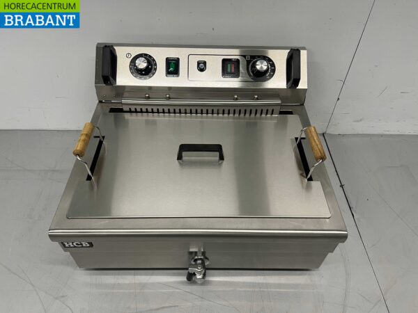 Acier inoxydable Friteuse de poisson Friteuse Oilball Friteuse 20 litres 400V Horeca – Image 8
