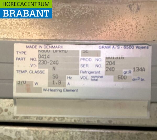 inox Gram Réfrigérateur mobile 600 litres 230V Restauration – Image 5