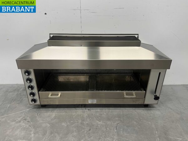 Gril Naomi Pitagrill Salamander en acier inoxydable 129 cm 400V Horeca